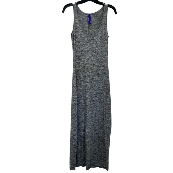 Seraphine Maternity Maxi Dress Gray Stretch Knit Soft Lounge Chic Size 6 - Picture 2 of 6